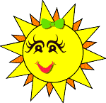 zon met eem knipoog